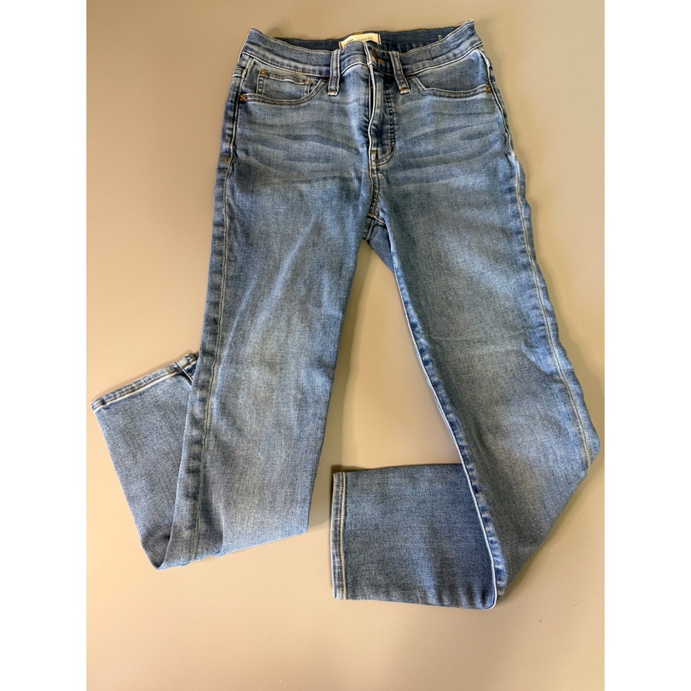 Madwell 10 Roadtripper Skinny Jeans Medium Wash Blue Petite 25P High Rise